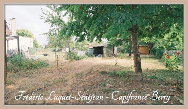 Maison avec jardin à vendre 4 pièces + grenier aménageable à SAINT FLORENT SUR CHER (18)