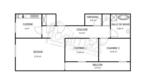 Vente appartement La rochelle, 85m² 3 pièces 339 900 €
