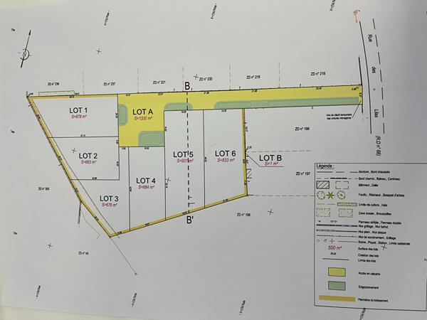 Lot de 6 terrains viabilisés à Saint Bohaire