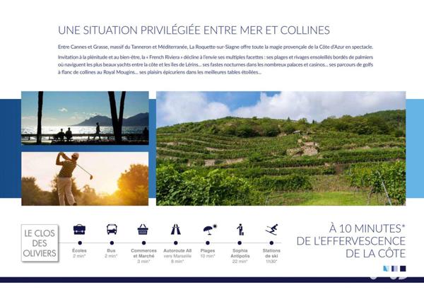 Appartement à vendre 2 pièces 46 m² La Roquette-sur-Siagne