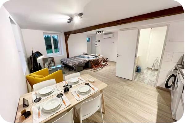 A LOUER - BOUTENCOURT Appartement meublé avec jardin et place de stationnement - 41.66 m2