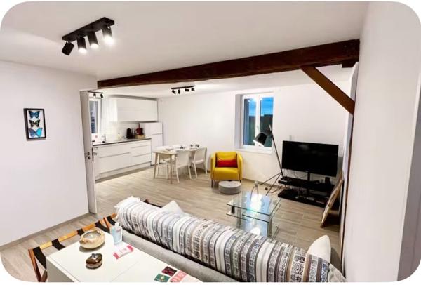 A LOUER - BOUTENCOURT Appartement meublé avec jardin et place de stationnement - 41.66 m2