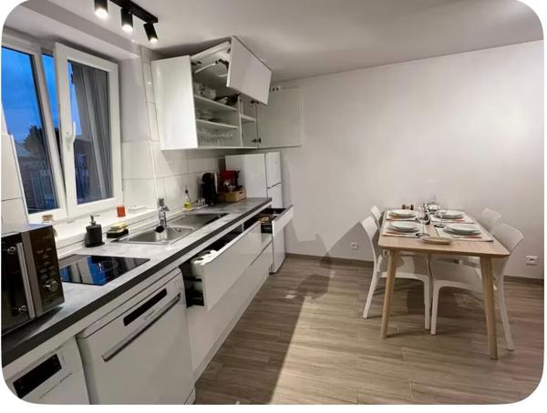 A LOUER - BOUTENCOURT Appartement meublé avec jardin et place de stationnement - 41.66 m2
