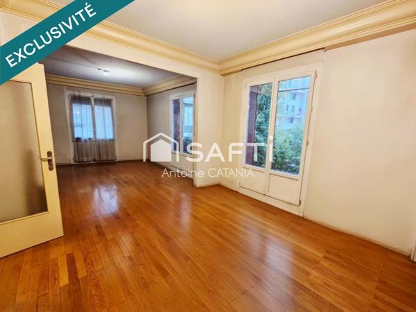 Grenoble -  Appartement T3, 1er étage avec ascenseur de 66m²