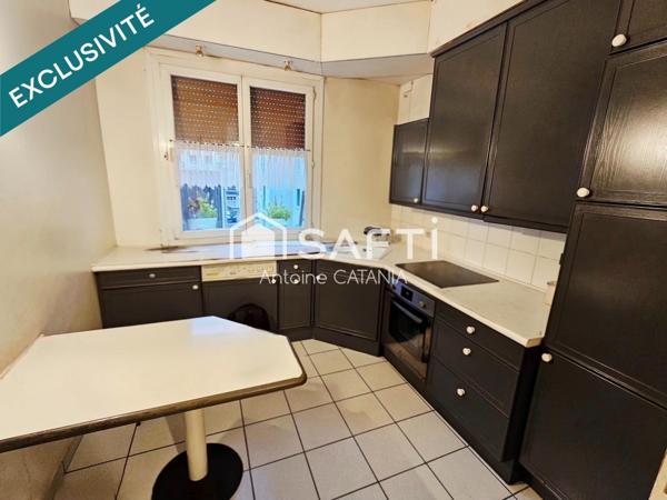 Grenoble -  Appartement T3, 1er étage avec ascenseur de 66m²