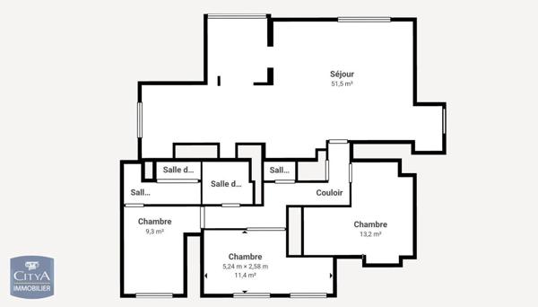 Appartement à louer 4 pièces 103.09m² Lyon 7e Arrondissement (69007)