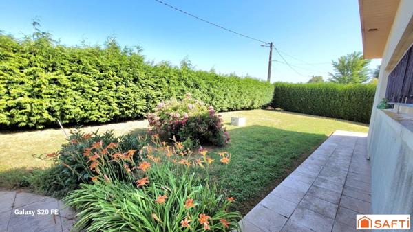 Pavillon INDIVIDUEL de 113m² habitable de PLAIN PIED très LUMINEUX avec SOUS SOL COMPLET et parcelle d'environ 1800m²