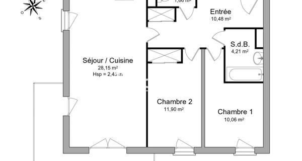 Location Appartement 3 pièces 66.46 m² - Chartres 28000