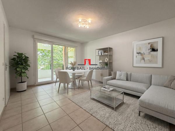 Investissement locatif – Appartement T2 avec balcon, parking et piscine – Locataire en place