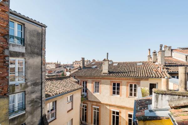 EXCEPTIONNEL T3 ATYPIQUE AU CŒUR DE TOULOUSE, ALLIANT CHARME, LUMINOSITÉ ET CALME ABSOLU À DEUX PAS DE LA PLACE DE LA TRINITÉ