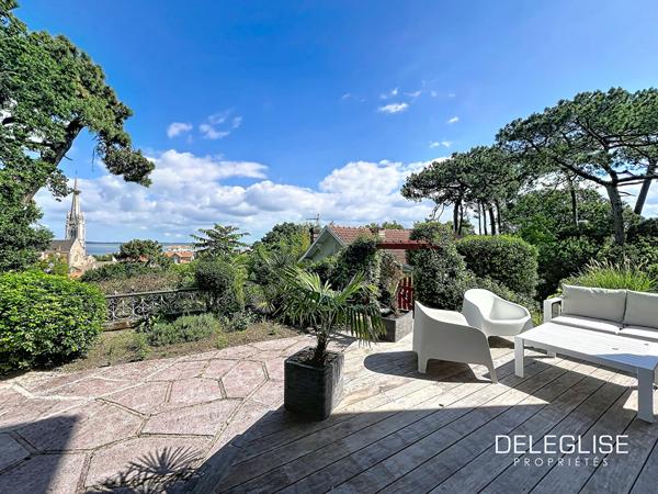 Ref. 1374 : Appartement T4 de caractère avec vue Bassin et jardin en Ville d’Hiver à Arcachon