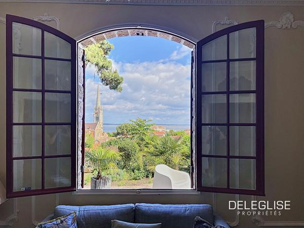 Ref. 1374 : Appartement T4 de caractère avec vue Bassin et jardin en Ville d’Hiver à Arcachon