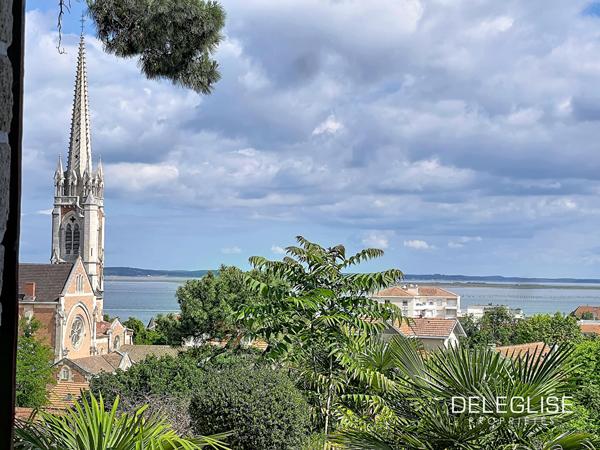 Ref. 1374 : Appartement T4 de caractère avec vue Bassin et jardin en Ville d’Hiver à Arcachon