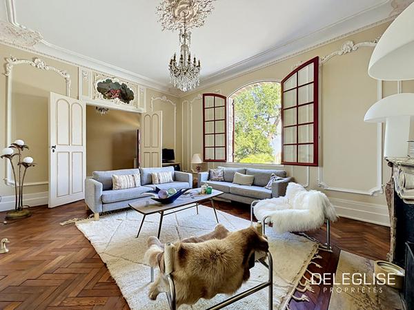 Ref. 1374 : Appartement T4 de caractère avec vue Bassin et jardin en Ville d’Hiver à Arcachon