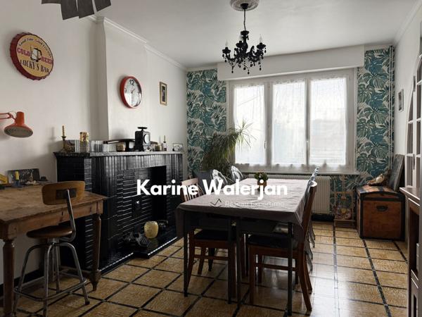 Courrières (62710) MAISON 132 m2, 4 CHAMBRES GRAND GARAGE DEPENDANCE JARDIN