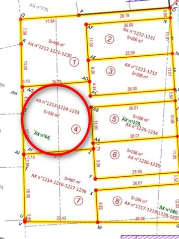 Terrain viabilisé de 530 m² à vendre à Blain (44130)