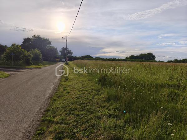 Ce terrain, constructible attend votre projet de construction.
 Le terrain est plat, en fin de zone résidentielle, tourné vers la campagne, tout en étant proche des commodités.
Il vous restera la viabilisation à prévoir pour votre maison individuelle.
L'eau et l'électricité passent tout proche.