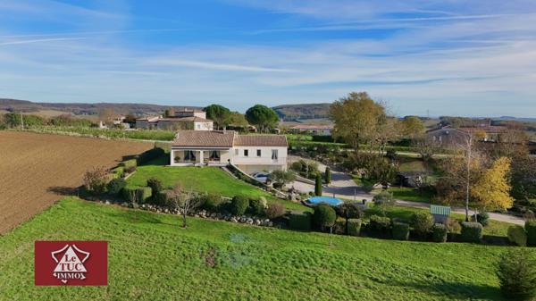 Maison contemporaine tout confort, avec vue Saint-Sylvestre-sur-Lot (47140)