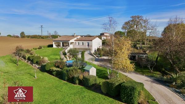 Maison contemporaine tout confort, avec vue Saint-Sylvestre-sur-Lot (47140)