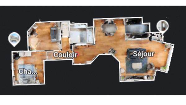 Élégant 3 pièces  totalement rénové, lumineux et au calme, avec loggias, parking & cave