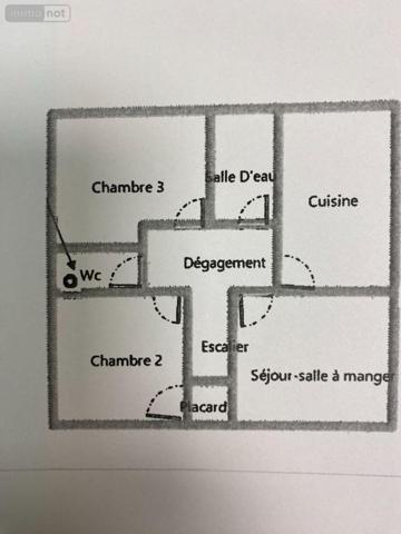 Maison à vendre à Buzançais dans l'Indre (36500), ref : 1048902