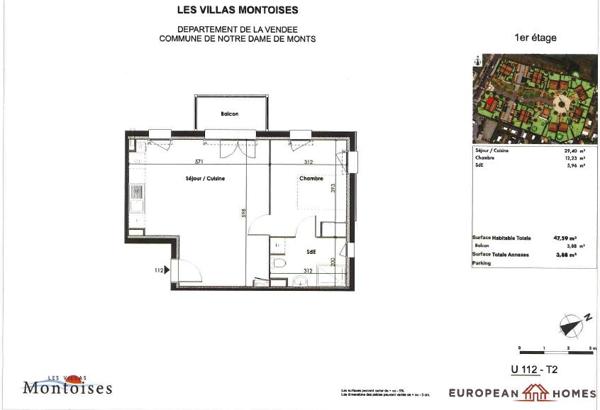 Programme neuf - Proche bourg - Notre Dame de Monts