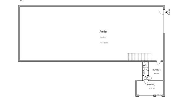 Location Local commercial 1 pièce 480 m² - Vienne 38200