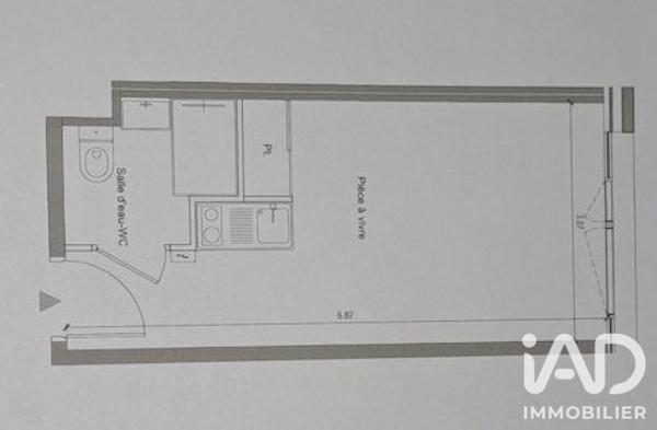 Studio à vendre 20,45 m² Lyon 7