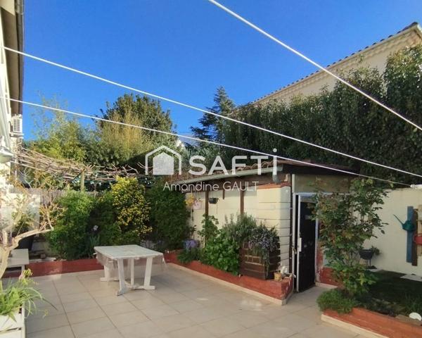 Jolie maison avec jardin, bien équipée et entretenue