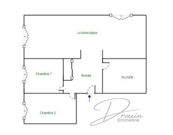Appartement lumineux et fonctionnel 3 pièces CLUSES (74)