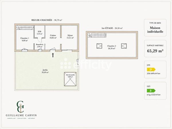 Maison
         4 pièces
        - 66 m² Exclusivité 265 000 € *