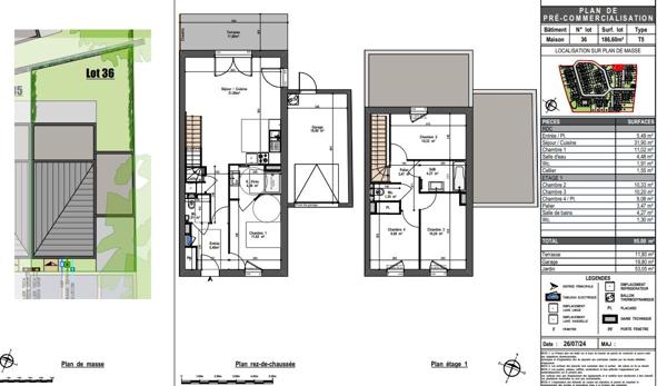A vendre Maison de type 5 Quartier Lafayette - Eblé à ANGERS