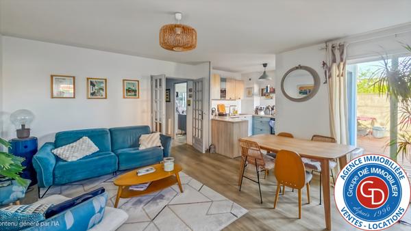 Gujan-Mestras (33470) Type 3 avec 2 chambres et parking individuel extérieur.