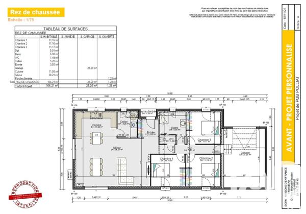 Terrain à vendre 977 m² Polliat