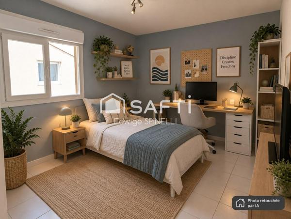 Appartement 5 pièces – 101 m² – Dernier étage avec terrasse – Vue Tour Magne