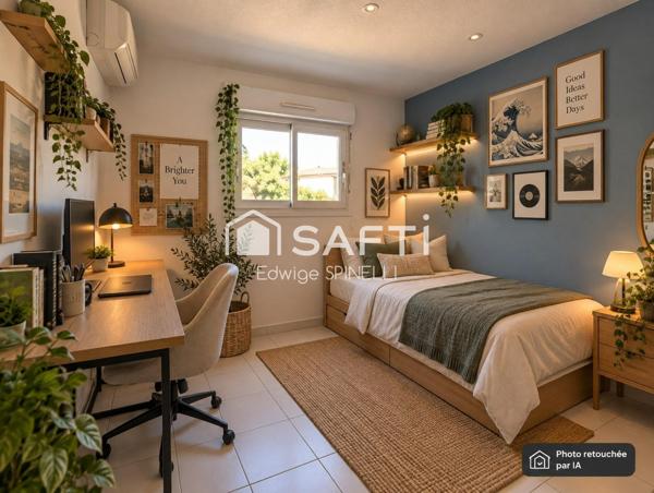 Appartement 5 pièces – 101 m² – Dernier étage avec terrasse – Vue Tour Magne