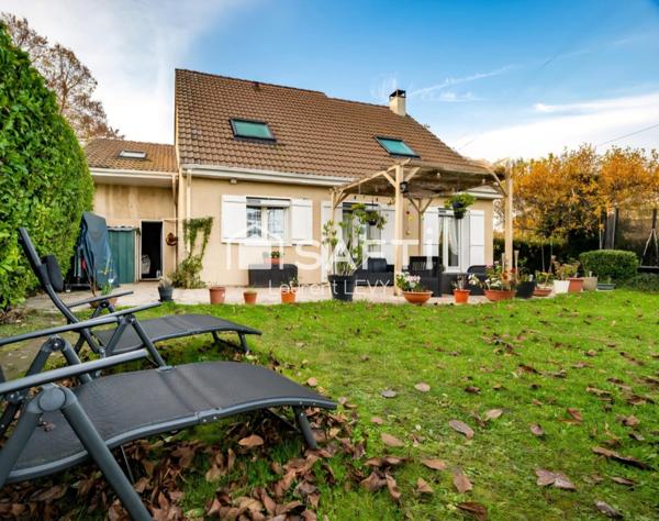 Maison 6 p, 4 chambres, terrasse, jardin, garage