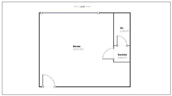 Appartement Local à vendre  1 pièce - 20,45 m 2   GUERET  - 23