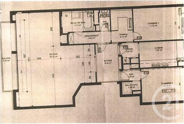 Appartement F3 à vendre  3 pièces - 94,30 m2 NEUILLY SUR SEINE - 92