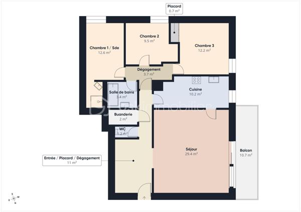 À quelques minutes des commerces, écoles et transports (métro ligne 8 Charenton-Ecole à 2 minutes à pied), découvrez ce bel appartement familial de 96,04 m² loi Carrez, situé au 2ᵉ étage d’une résidence recherchée.

L’appartement offre une distribution idéale avec une entrée dotée de nombreux rangements, un séjour lumineux d'environ 30 m² ouvrant sur une agréable terrasse de 11 m², une cuisine indépendante aménagée, trois chambres, une salle de bains, une salle d’eau, un WC indépendant ainsi qu’une buanderie.

Traversant et baigné de lumière, l’appartement bénéficie d’une vue dégagée et d’une belle sensation d’espace grâce à son séjour et sa terrasse accessible depuis la pièce de vie.

La partie nuit, parfaitement distincte de l’espace de réception, comprend trois chambres confortables dont une suite avec salle d’eau privative, offrant un cadre de vie idéal pour une famille.

Vous apprécierez également les nombreux rangements intégrés, particulièrement recherchés sur ce type de bien.

Un box fermé de 11,20 m² en sous-sol complète ce bien.

Les atouts :

✔ 96,04 m² Carrez
✔ 3 chambres
✔Grand Séjour 
✔ Terrasse 
✔ Box fermé 
✔ Salle de bains + salle d’eau
✔ Buanderie
✔ Nombreux rangements
✔ Résidence recherchée
✔ Vue dégagée
✔ Gardien d'immeuble 

Charges: - 233 euros de charges par mois comprenant l'eau froide, l'entretien des parties communes, ascenseur, gardien. 
60 euros de charges par mois pour le box. 

Un appartement familial aux volumes généreux, offrant confort, luminosité et fonctionnalité dans l’un des secteurs les plus recherchés de Charenton-le-Pont.