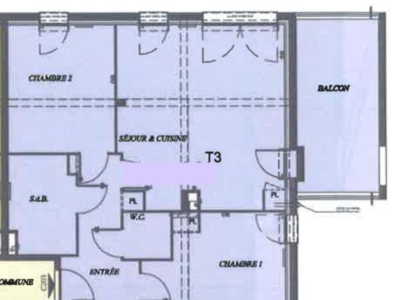 Dpt Gironde (33), à vendre VILLENAVE D'ORNON/ proche Bordeaux/apt T3 avec terrasse et deux places de parking