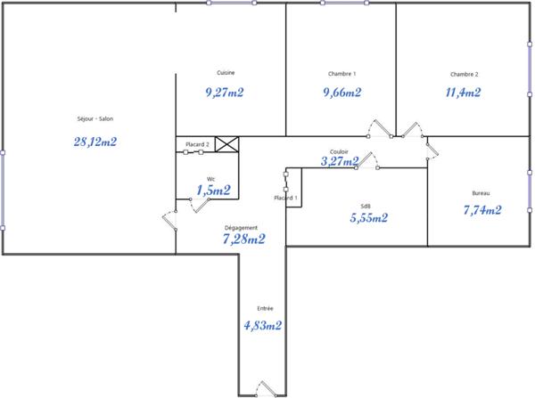 Appartement à vendre 4 pièces 88,62 m² Nantes
