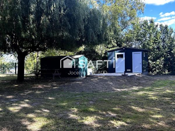 Très beau terrain de loisirs bord immédiat du Louet