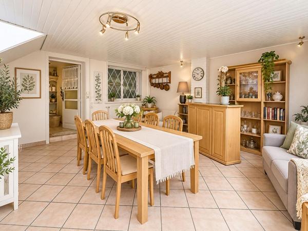 Maison semi mitoyenne 140M², 3 chambres, garage, jardin