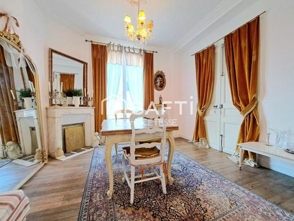 MÉRIEL – Demeure de caractère 165 m2, 5 chambres, 557 m² de terrain, gare ligne H à 7 mns à pied.