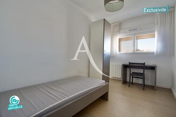 MONTPELLIER - RÉSIDENCE ÉTUDIANTE RÉNOVÉE EN 2016 - QUARTIER VERT-BOIS - T1 - 28,44 M2 CARREZ -1 CHAMBRE - 1 BALCON 3M2.