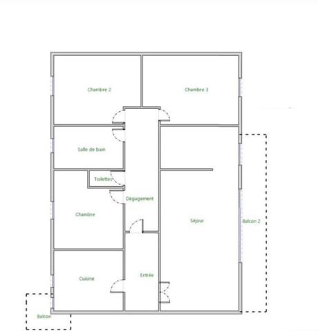 APPARTEMENT T4 LUMINEUX - VUE SUR PARC DE PROCÉ