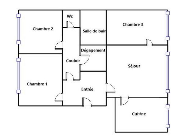Appartement à vendre 4 pièces 81 m² Cergy