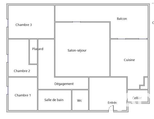 Appartement à vendre 4 pièces 79,14 m² Mantes-la-Jolie