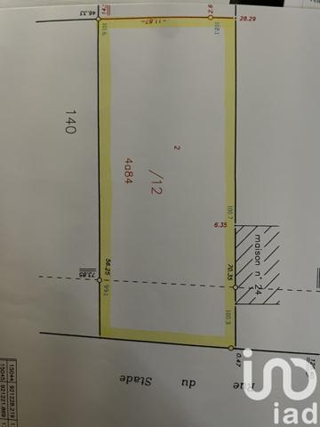 Terrain à vendre 484 m² L'Hôpital